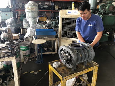ซ่อมปั๊มสุญญากาศ repair vacuum pump
