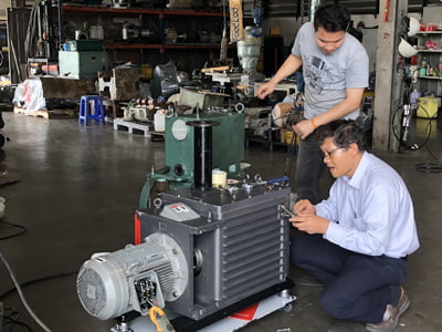 ซ่อมปั๊มสุญญากาศ repair vacuum pump