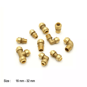 Plumbing series : PEX Push-fit Brass Fittings