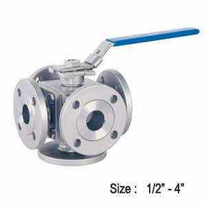 Ball Valve : 3,4,5 Way Flanged Ball Valves